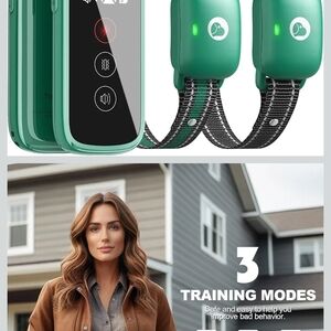 Green Dog Training Collar with Remote